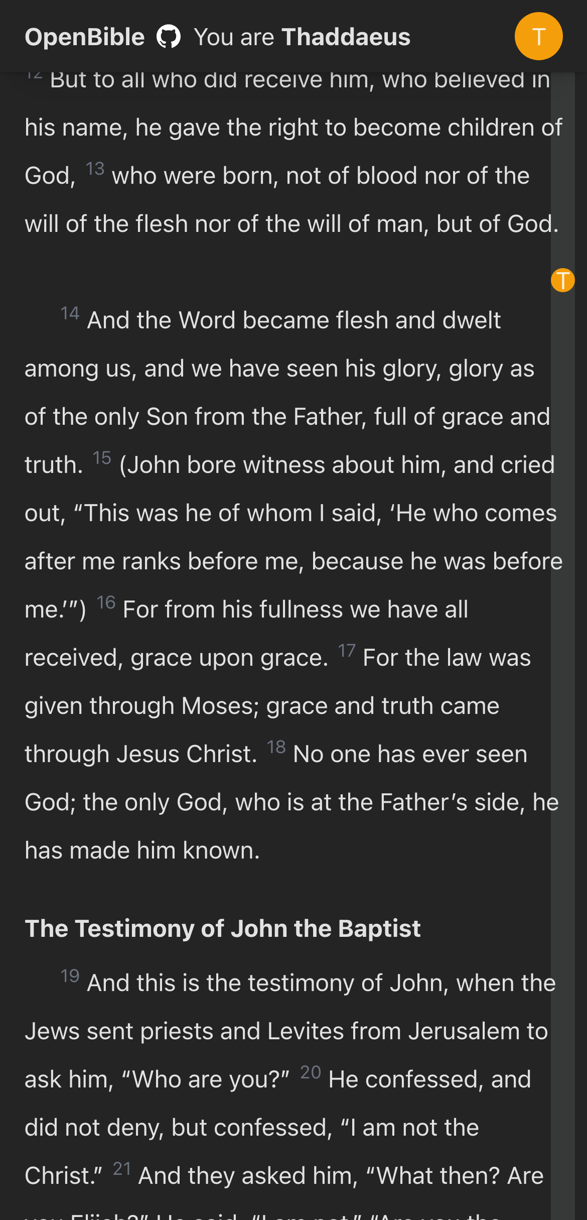OpenBible screenshot
